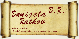 Danijela Ratkov vizit kartica